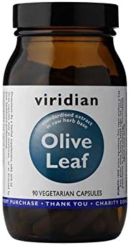 Viridian Olive Leaf Extract Veg Caps 90 Cap 18% Oleuropein 200mg