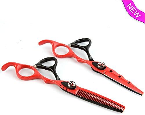 NeBeauty Professional Barber Scissor Razors Edge Hair Cutting Scissors Set Contain 2 Pcs 6" Barber Shears /Scissors With 6" Texturizing /Thinning Shears Set Made Of High Grade Japanese Stainles Steele