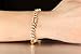 Qinggetme Women Zircon Fine Diamond Plated 18K Gold Wheat Handmade Trinkets Bracelet