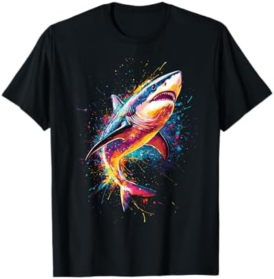 Amazon.com: Retro 80s Shark Clothes Shark Party Kids Women Men
