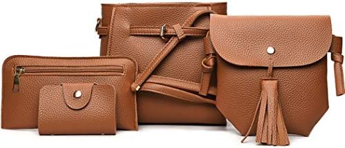 Sasarh Womens bags and purses, Fashion Handbags Tote Bag Shoulder Bag Top Handle Satchel Purse Set 4pcs