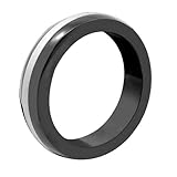 M2M Metal C-Ring, Black with Stainless Steel Band, Includes Bag, 1.875