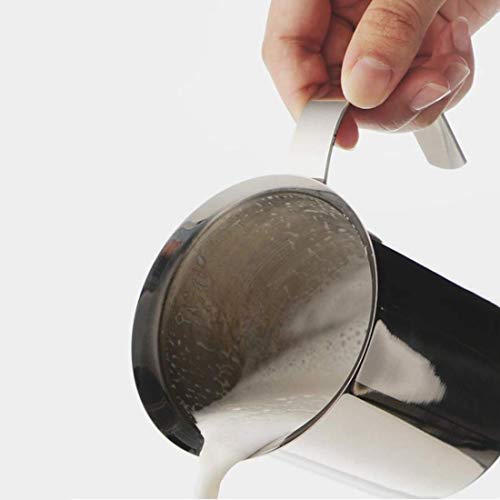 Elektrischer Schneebesen, Handpumpe-Milchaufschäumer aus Edelstahl, manuell betriebener Präzisionsfilter… – Bild 5