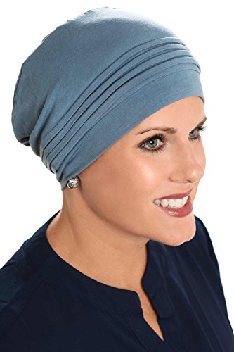 Couture Cap-Caps for Women with Chemo Cancer Hair Loss Luxury Bamboo - Midnight Blue