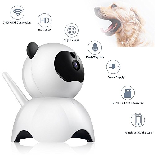 Dog Camera 1080P FHD WiFi IP Camera Pet Monitor Home Surveillance