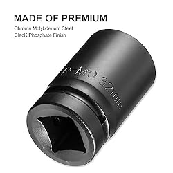 PIERKRL 1 Inch Drive 32mm Deep Impact Socket, Made
