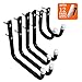 CoolYeah Steel Garage Storage Steel Utility Hooks and Hangers Organizer with Screws and wall anchors (6 pack)
