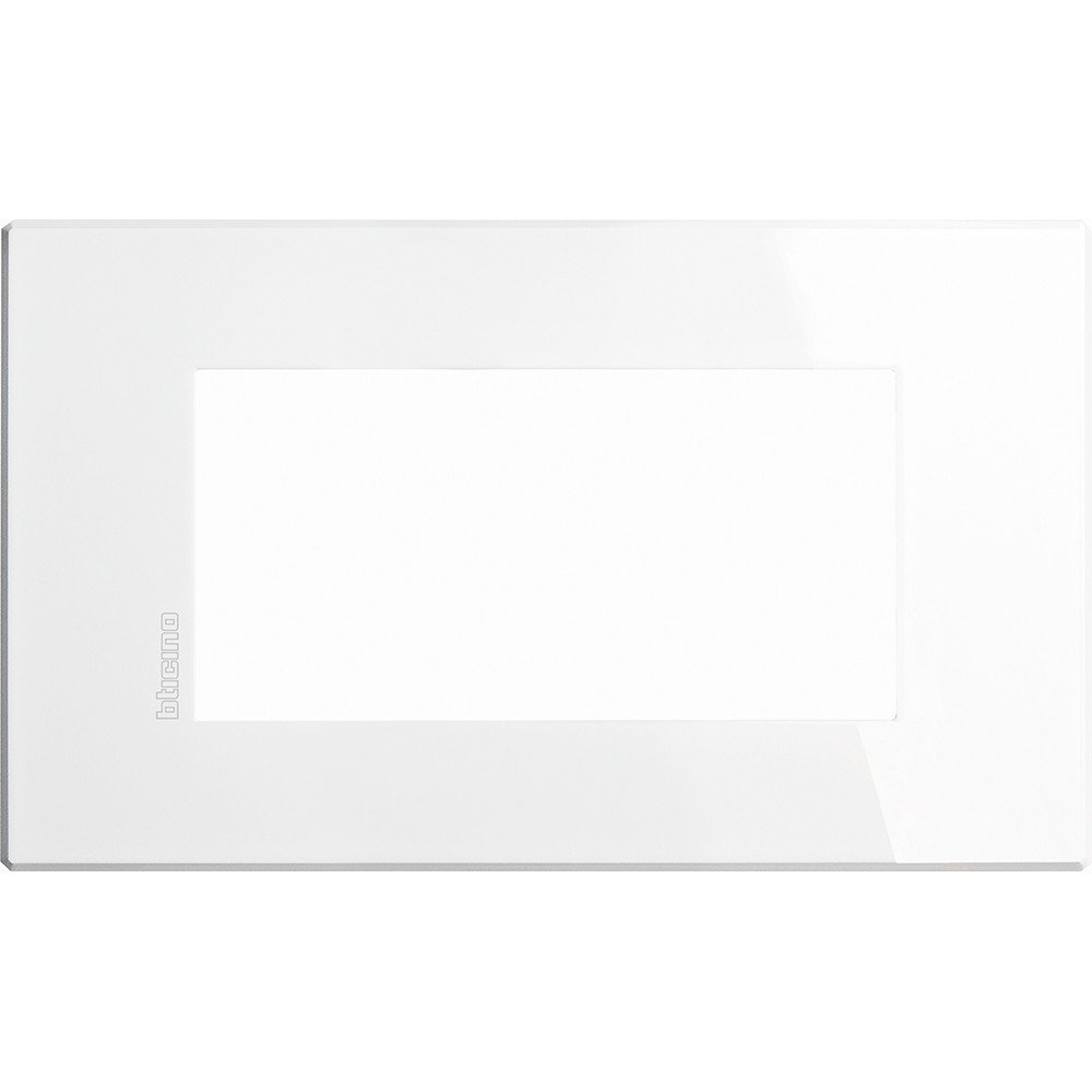 BTicino HW4804HD Axolute Air 4-Gang Light Switch Plate (White)