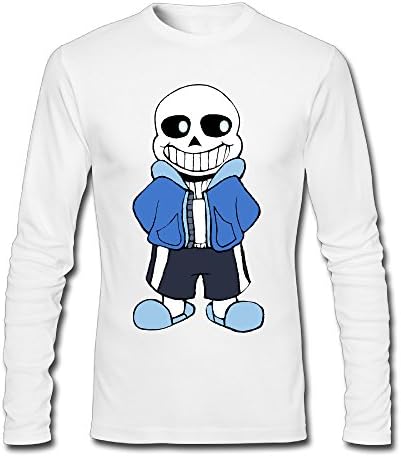 Men's Game Undertale Sans Long Sleeve T-shirt White S