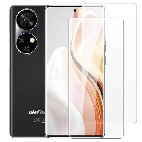 2 Pack Tempered Glass Screen Protector Set Compatible with Ulefone Note 17 Pro, HD Clear, Anti-Scratch, Bubble-Free, Easy Installation