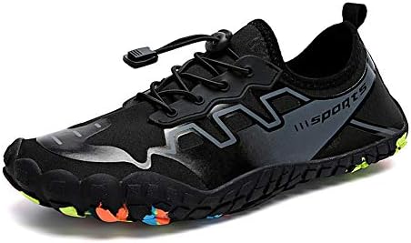 QIMAOO Barefoot Skin Water Shoes Socks, Men Women Quick Dry Water Sport Shoes, Unisex Aqua Shoes for Swim Surf Yoga Beach Running Boating Snorkeling Diving