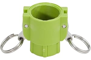 FIREHOSEDIRECT 3/4" x 3/4" PVC Camlock Fittings - Plastic Hose Coupler - Poly Type D Female Cam Lock Hose Adapter - Female Threaded GHT Cam & Groove