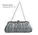 Ellis Womens Vintage Satin Pleated Envelope Evening Cocktail Wedding Party Handbag Clutch (16 Colors)