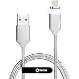 Netdot 2nd Generation Magnetic USB Charger Cable Adapter for iPhone 5, 5c, 5s, SE, 6, 6 Plus, 6s, 6s Plus, 7, 7 Plus (silver)