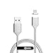 NetDot Upgraded 1M/3.3FT Nylon Braided USB2.0 Fast Charging & Sync Magnetic Cable Compatible with i-Product (3.3ft / Silver)