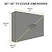 KHOMO GEAR Outdoor TV Cover - SAHARA Series - Universal Weatherproof Protector For 36 - 38 Inch TV - Fits Most Mounts & Brackets