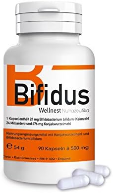 Wellness Pure Bifidus 24 billion/24 trillion per capsule-no mixed crops-gastric acid resistant-with bacterial food konjac. 100% German quality and efficacy!