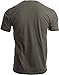 Ann Arbor T-shirt Co. Army Engineer & Sleeve Flag | Military US Veteran Combat Corps Castle T-shirt-(OD Green,XL)