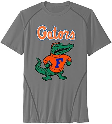 Florida Gators Men's Sport Quick Dry Short Sleeves 100% Polyester T-Shirt DeepHeather US Size 3X