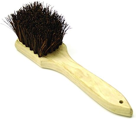 Excellante Palmyra Bristles Wok Brush with Wood Handle, 12"