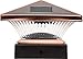 GreenLighting 8 Pack Siena Solar Post Cap Deck Light for 4x4 Nominal Wood or 4X4 & 5x5 PVC, Vinyl Posts (Bronze)