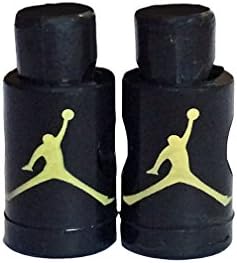 Nike Jordan 6 VI Black "Yellow Jumpman" Lace Locks