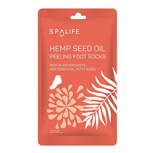 SpaLife Hemp Seed Oil Peeling Foot Socks 6 Count | Pricepulse