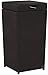 Crosley Furniture Palm Harbor Resin Wicker Outdoor Trash Can With Lid for Backyard, Patio, Deck, Balcony, Brown