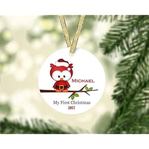Nobrands Babys Eerste Kerst Ornament-Uil Kerst Ornament-Vogel Ornament- Kids Kerst Ornament 2020 Pandemic Ornament Kerstbal Kerstboom Decoratie