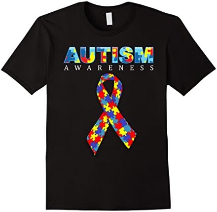 Mens Official: autism awareness 2017 shirt- accept-understand-Lv Large Black