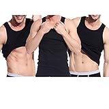Godsen Mens 6-packs Elastic A-shirt Tank Top Knit Undershirts Premium a Shirt