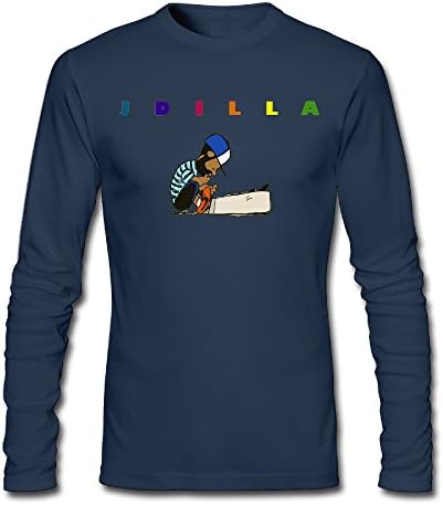 CAILZ Men's J Dilla Cartoon Images Long Sleeve Crew Neck Shirt XXL