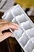 4 Pack Basic Ice Cube Trays - Two Each of Lime Green and Clean White - Easily Stackable