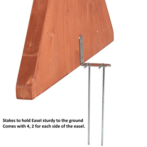 Svan Double Sided Indoor/Outdoor Plexiglass Art Easel (21 X 36 X 51 in) - Easy to Clean, Kids Can Draw or Paint On Both Sides