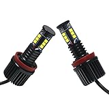 Wisamic 2x H8 120W CREE LED Halo Headlight Bulbs 6500K Angel Eyes for BMW E60 E61 E70 E87 E90 E92 E93 X5 (2 Pack)