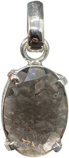 Cintamani Faceted Silver Tektite Pendant ~ (636323)