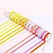 Boao 40 Rolls Colorful Washi Tapes Decorative Masking Tapes Board Line Rainbow Tape Rolls for Arts Crafts, 40 Colors
