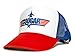 COUGAR Top Gun Unisex-Adult Trucker Cap Hat -One-Size Multi (Red/Royal/White)