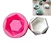 Silicone Mold for Succulent Planter Flower Pot,Gypsum Cement Fleshy Plant Flower Pot Silicone Mould Bonsai,DIY Terraced Fields Muti-Meat Flower Planter Mould (Diamond Mold)