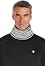 Coolibar UPF 50+ Unisex Sun Gaiter - Sun Protective (Small/Medium- Fine White/Black Stripe)