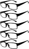 Readers 5 Pack of Elegant Womens Mens Reading Glasses with Beautiful Patterns for Ladies and Gentlemens Deluxe Spring Hinge Stylish Look 180 Day Guarantee