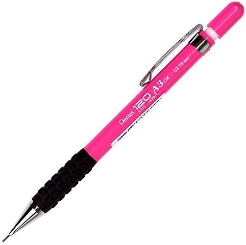 Pentel 120 A3dx A315-0.5mm Automatic Mechanical Pencil for Drafting Rubber Grip (Pink)
