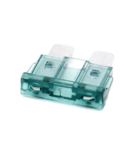 Baomain ATC-1 Clear Green ATO / ATC 1 Amp Fast-Acting Automotive Blade Fuses - 25 Pack