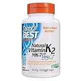 Natural Vitamin K2 MK-7 with MenaQ7 45mcg 60 Veggie Caps
