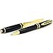Sotania Custom Engraved Executive Pen Gift Set – Personalized Brass Ballpoint Pen with Matching Paper Tool – Elegant Gift Box (Black)