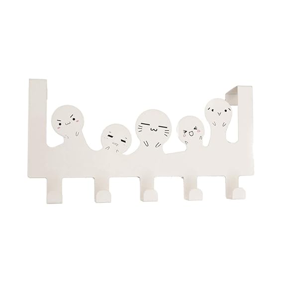 Weiß OUNONA Türhaken Kleider Haken ohne Bohren Universal Handtuchhalter