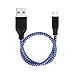 10inch MicroUSB Cable for TOOBOM RV75 Voice Recorder Charing and Data Transfer Cable 10inch Mylon Braid Cord Compitable for Android Phone or Device with Micro USB Jack