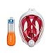 ADVSEA TRIBORD/SUBEA Easybreath Full Face Snorkel Mask (Pink S/M)