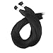 Moresoo Pre Bonded Human Hair Extensions 50g/50 strands Jet Black Color #1 24 Inch Long Straight Itip Extensions Real Human Hair 100 Human Hair Extensions
