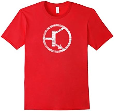 Men's Transistor PNP NPN Electronic Geek  T-Shirt XL Red